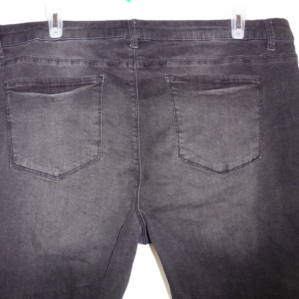 NWT Ruff Hewn Plus Sz 24 Black Embroidered Skinny - Picture 8 of 8